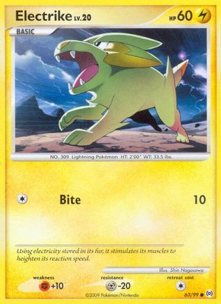 Electrike 063/99  - Reverse Holofoil Arceus