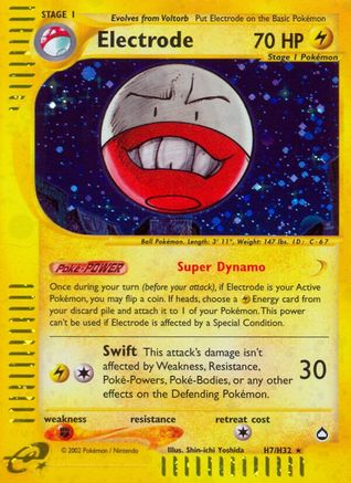 Electrode H07/H32 - Holofoil Aquapolis
