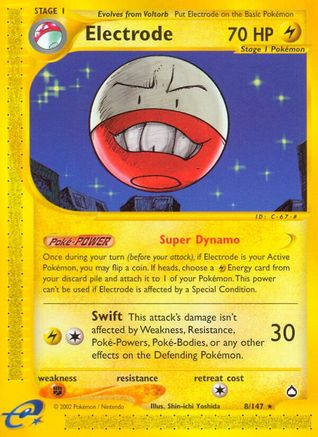 Electrode 008/147 - Reverse Holofoil Aquapolis