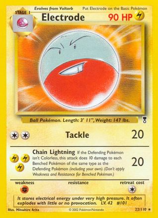 Electrode 022/110 - Reverse Holofoil Legendary Collection