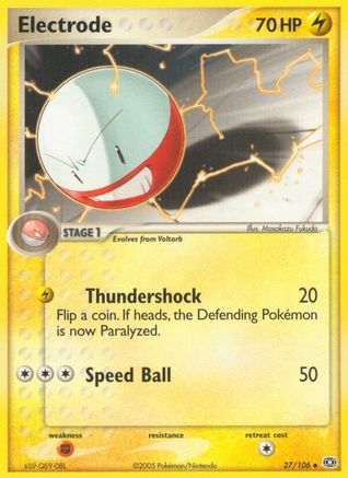 Electrode 027/106 - Reverse Holofoil Emerald