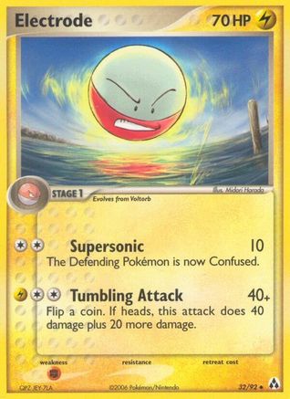 Electrode 032/92 - Reverse Holofoil Legend Maker