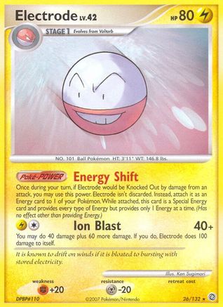 Electrode 026/132  - Reverse Holofoil Secret Wonders