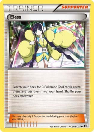 Elesa RC20/RC25  - Holofoil Legendary Treasures Radiant Collection