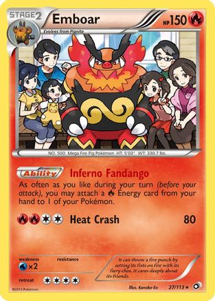 Emboar 027/113  - Holofoil Legendary Treasures