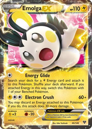 Emolga EX 046/146  - Holofoil XY Base Set
