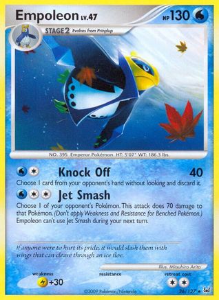 Empoleon 026/127  - Reverse Holofoil Platinum