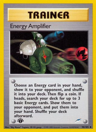 Energy Amplifier 098/105 - 1st Edition Neo Destiny