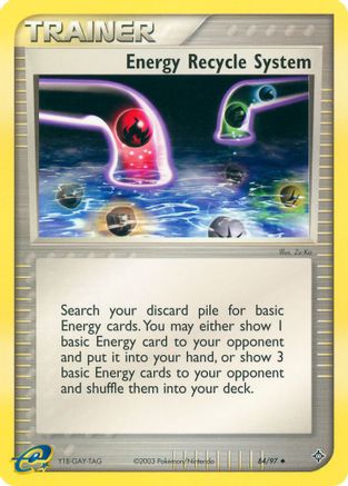 Energy Recycle System 084/97 - Reverse Holofoil Dragon