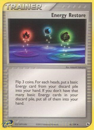 Energy Restore 081/109 - Reverse Holofoil Ruby and Sapphire