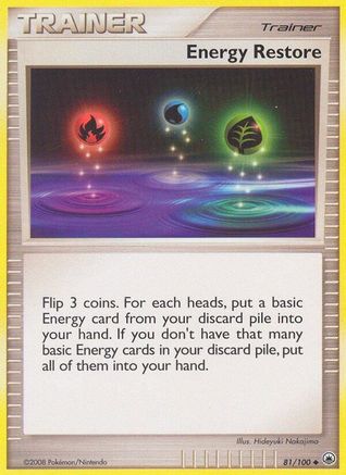 Energy Restore 081/100  - Reverse Holofoil Majestic Dawn