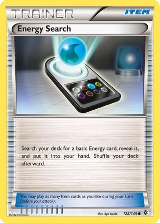Energy Search 128/149  - Reverse Holofoil Boundaries Crossed