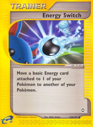 Energy Switch 120/147 - Reverse Holofoil Aquapolis