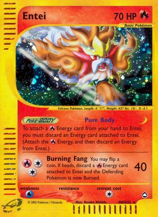 Entei H08/H32 - Holofoil Aquapolis