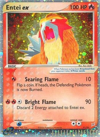 Entei ex 091/95 - Holofoil Team Magma vs Team Aqua