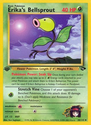 Erika's Bellsprout 038/132 - 1st Edition Gym Challenge