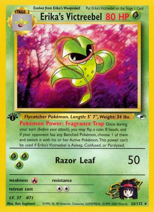 Erika's Victreebel 026/132 - 1st Edition Gym Heroes