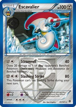Escavalier (Team Plasma) 061/101  - Reverse Holofoil Plasma Blast
