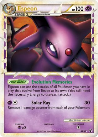 Espeon (Prime) 081/90  - Holofoil Undaunted