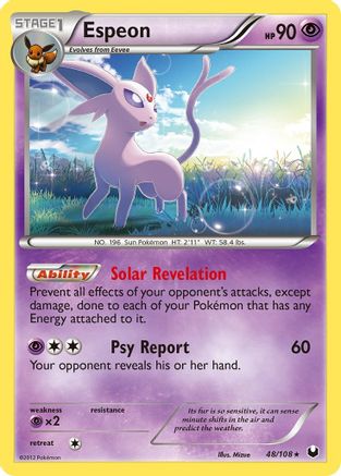 Espeon 048/108  - Reverse Holofoil Dark Explorers