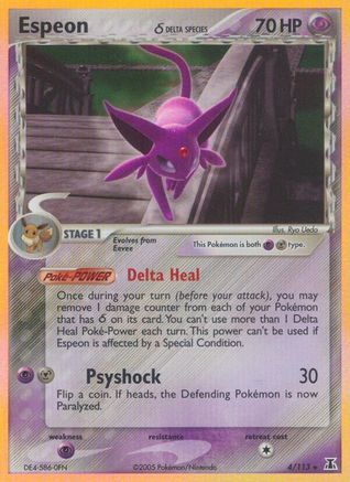 Espeon (Delta Species) 004/113 - Holofoil Delta Species
