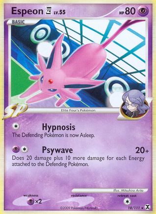 Espeon E4 018/111  - Reverse Holofoil Rising Rivals