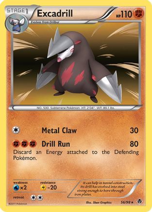 Excadrill 056/98 - Holofoil Emerging Powers