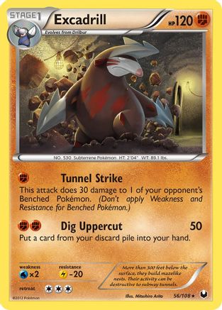 Excadrill 056/108  - Reverse Holofoil Dark Explorers