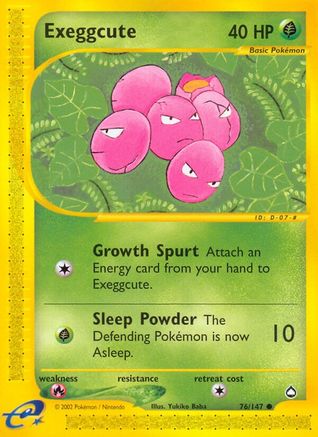 Exeggcute 076/147 - Reverse Holofoil Aquapolis
