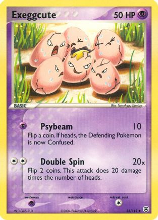 Exeggcute 033/112 - Reverse Holofoil FireRed & LeafGreen