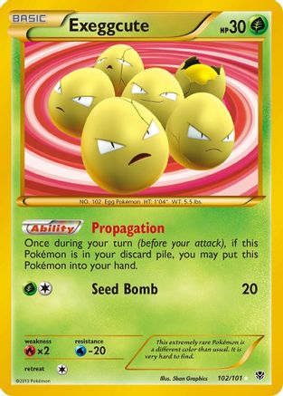 Exeggcute 102/101  - Holofoil Plasma Blast