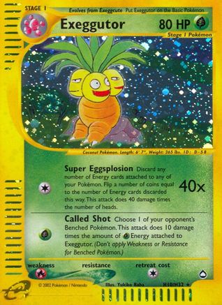 Exeggutor H10/H32 - Holofoil Aquapolis
