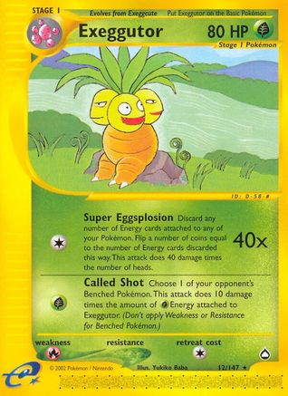 Exeggutor 012/147 - Reverse Holofoil Aquapolis