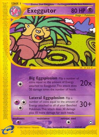 Exeggutor 013/147 - Reverse Holofoil Aquapolis