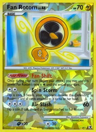 Fan Rotom RT1  - Reverse Holofoil Rising Rivals