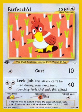 Farfetch'd 043/64 - 1st Edition Neo Revelation