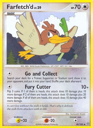 Farfetch'd 038/100  - Reverse Holofoil Stormfront