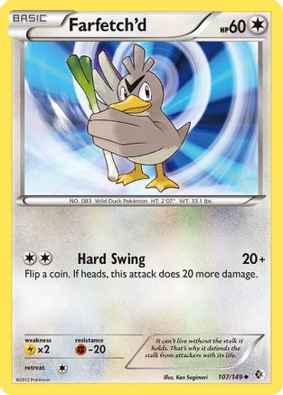 Farfetch'd 107/149 - Reverse Holofoil Boundaries Crossed