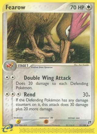 Fearow 037/100 - Reverse Holofoil Sandstorm