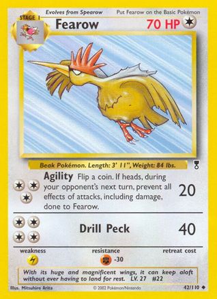 Fearow 042/110 - Reverse Holofoil Legendary Collection