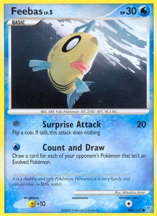 Feebas 104/147  - Reverse Holofoil Supreme Victors
