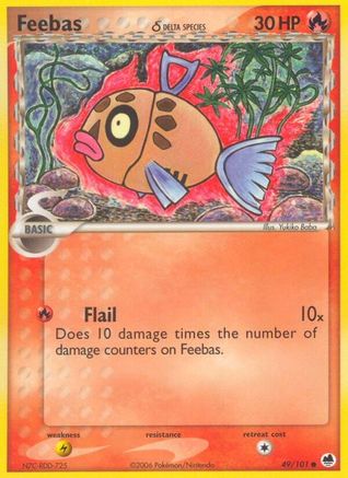 Feebas (Delta Species) 049/101 - Reverse Holofoil Dragon Frontiers