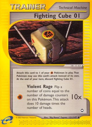 Fighting Cube 121/147 - Reverse Holofoil Aquapolis
