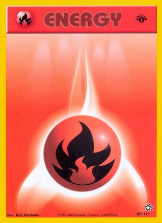 Fire Energy 107/111 - 1st Edition Neo Genesis