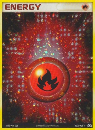 Fire Energy 102/106 - Holofoil Emerald