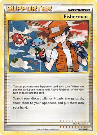 Fisherman 092/123  - Reverse Holofoil HeartGold SoulSilver
