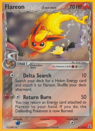 Flareon (Delta Species) 005/113 - Reverse Holofoil Delta Species