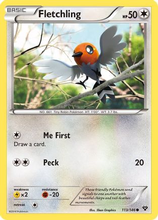 Fletchling 113/146  XY Base Set