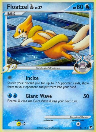 Floatzel GL 004/111  - Holofoil Rising Rivals