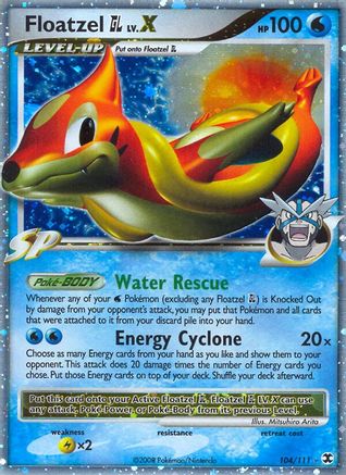 Floatzel GL Lv.X 104/111  - Holofoil Rising Rivals